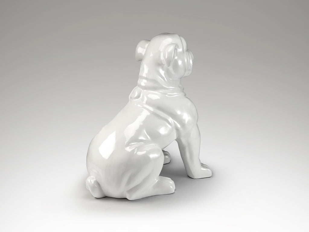 Figura Bulldog Grande Blanca - Schuller White Bulldog | luzguru.com