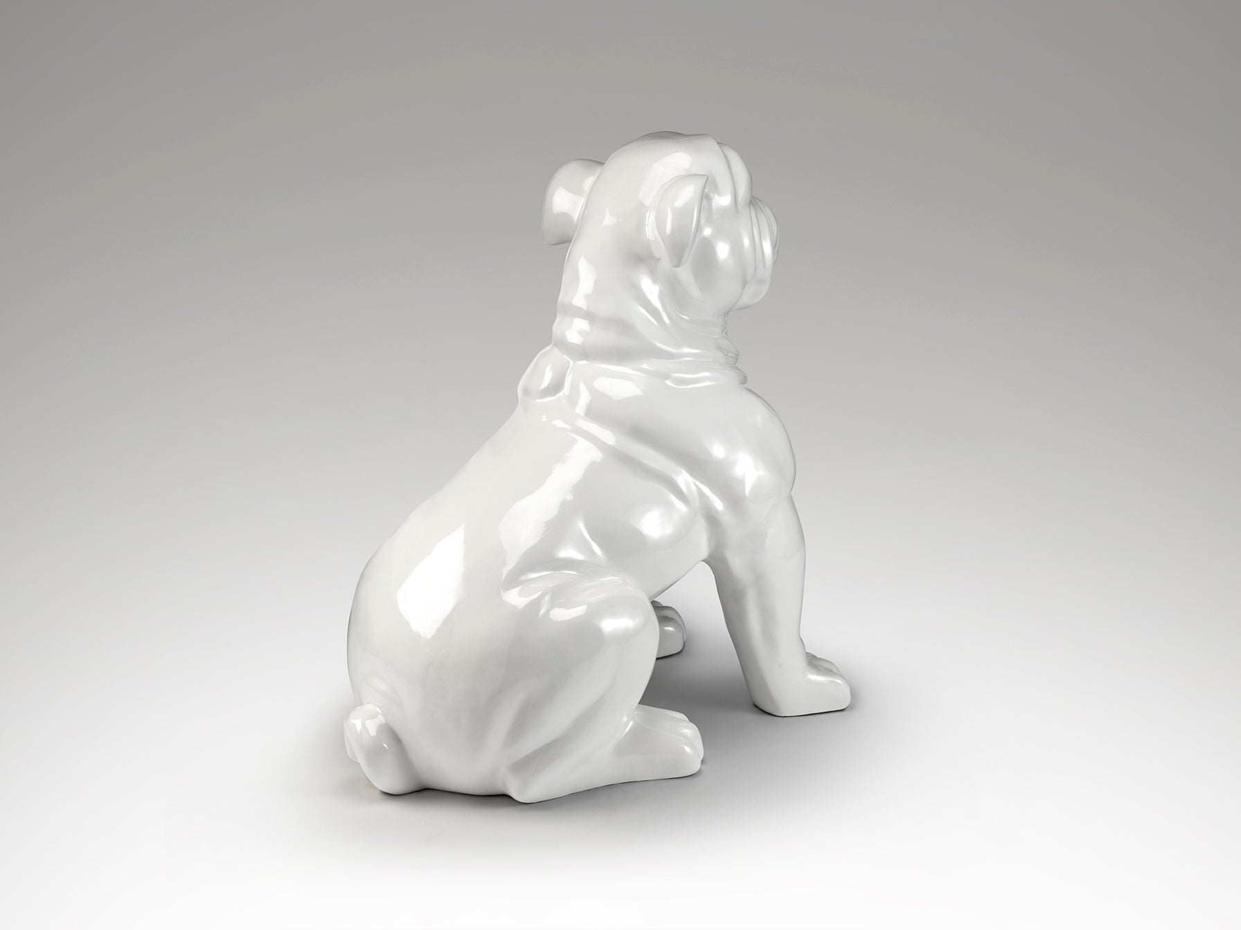 Figura Bulldog Grande Blanca - Schuller White Bulldog | luzguru.com