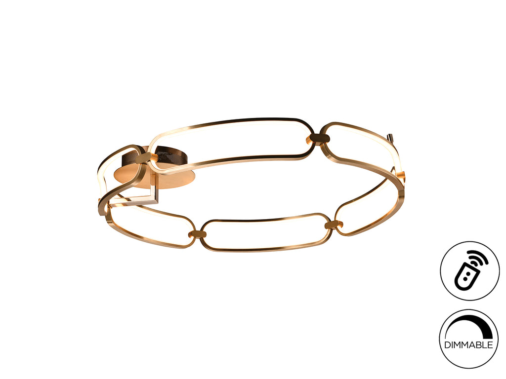 Plafón LED Schuller Colette Oro Rosa - Iluminación Moderna | luzguru.com