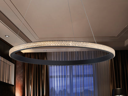 Lámpara Moderna Negra Schuller Ring - Iluminación de Diseño | luzguru.com