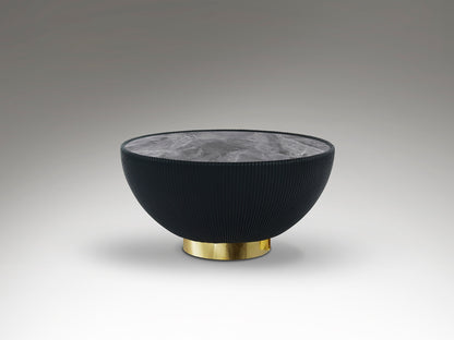 Mesa Centro Negra y Latón Schuller - Diseño Moderno | luzguru.com