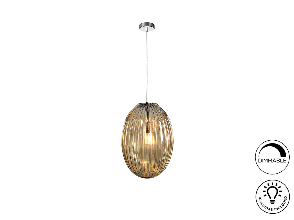 Lámpara de Metal y Cristal Ovila - Schuller - Calidad Premium | luzguru.com