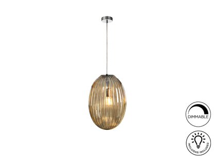 Lámpara de Metal y Cristal Ovila - Schuller - Calidad Premium | luzguru.com