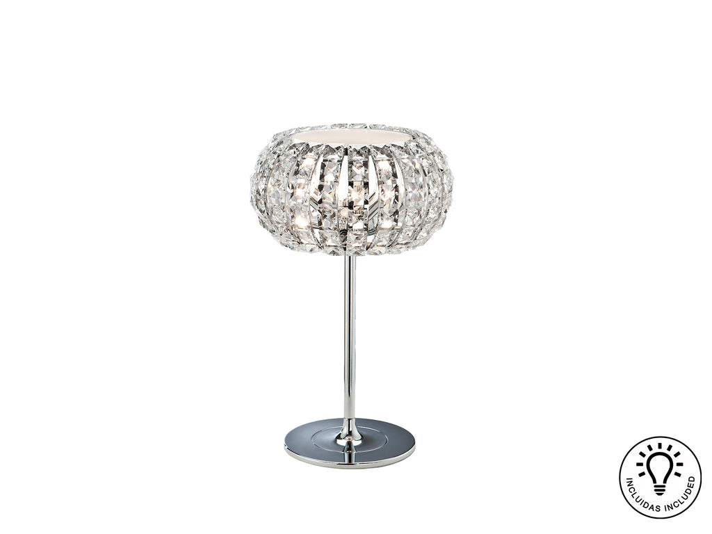 Schuller 508424 - Lámpara Sobremesa Diamond Cromada - luzguru.com