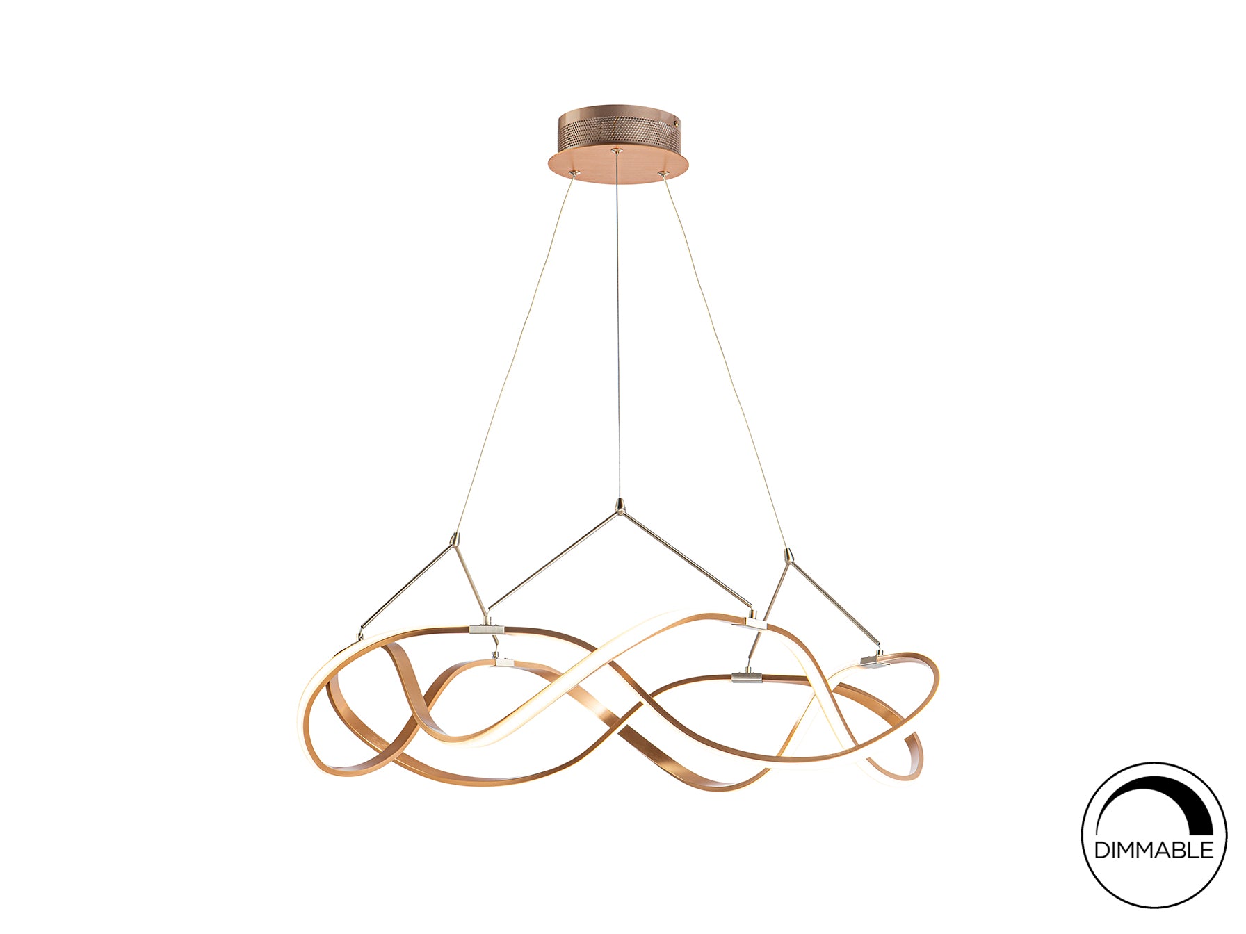 Lámpara LED Moderna Oro Rosa - Schuller Molly | luzguru.com