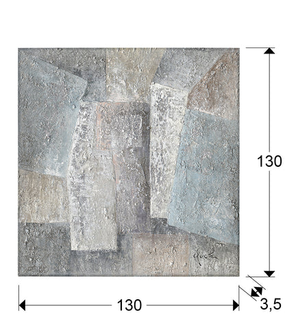 Medidas Cuadro Acrílico Schuller Planos 130x130 (Ref. 567312): 130cm ancho x 130cm alto x 3.5cm profundidad.  3.97kg.
