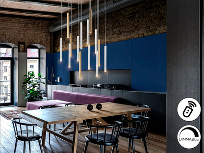 Lámpara Moderna Oro/Blanco 14 Luces - Schuller - Calidad Premium | luzguru.com