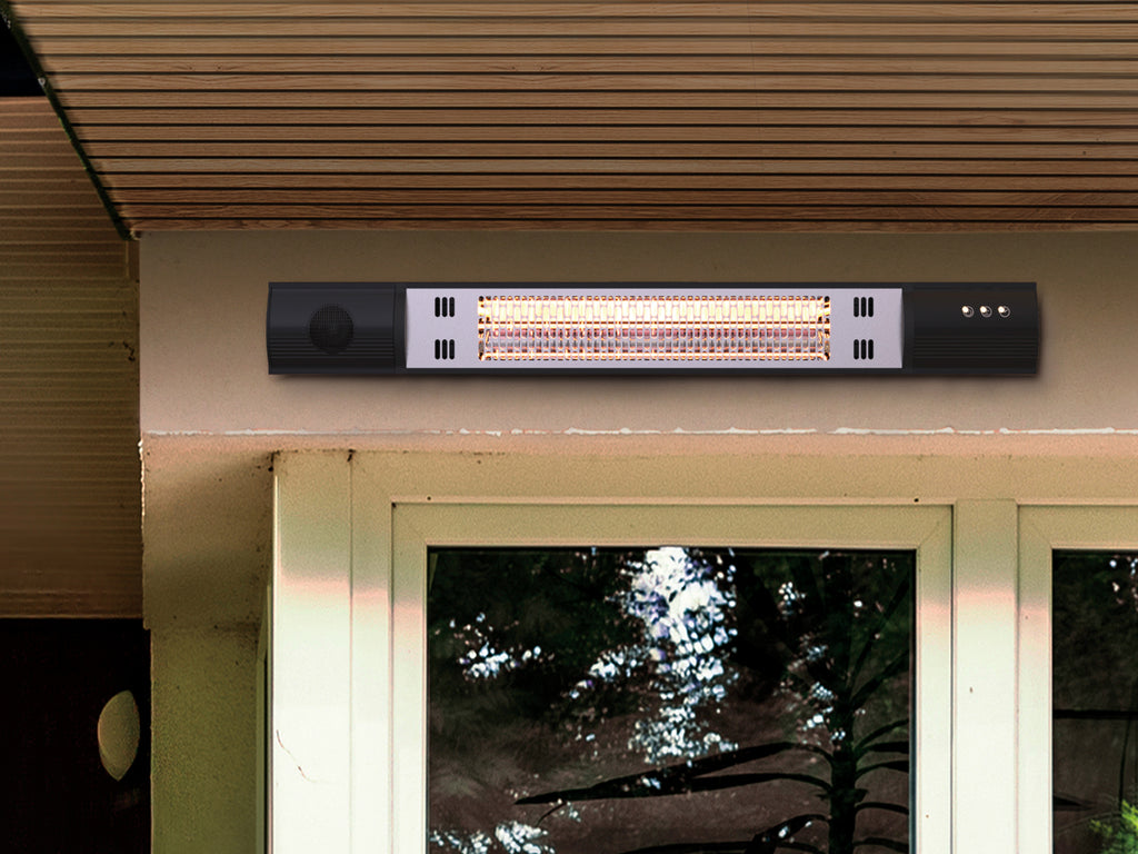 Estufa de Pared Schuller Heat Music 1500W - Negra - luzguru.com