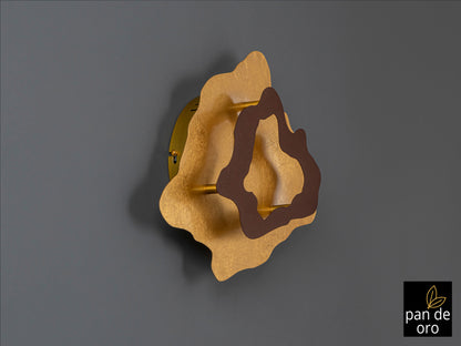 Schuller 162272 - Aplique Halo Óxido y Pan de Oro - luzguru.com