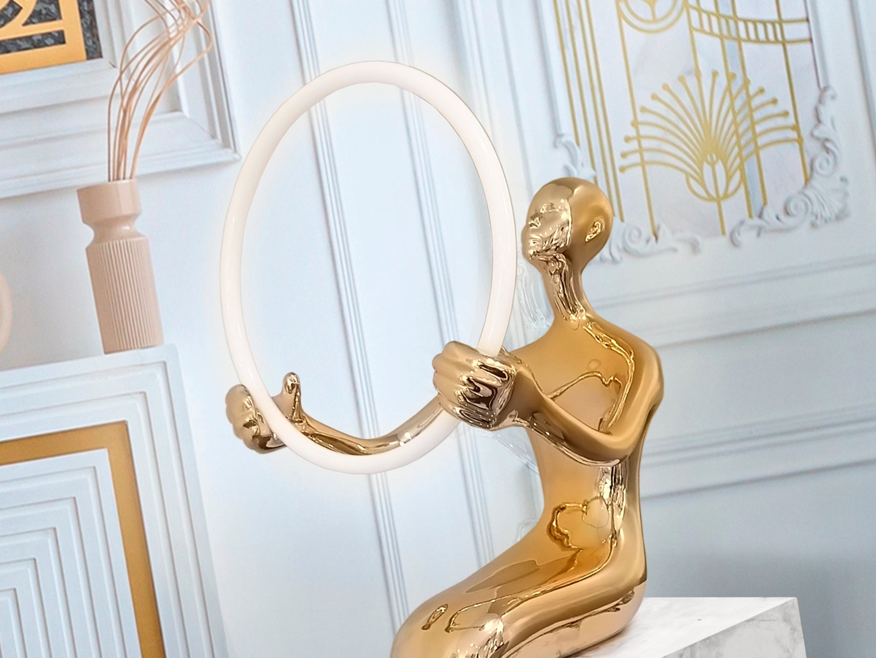 Figura Decorativa Aro Oro - Schuller El Aro | luzguru.com