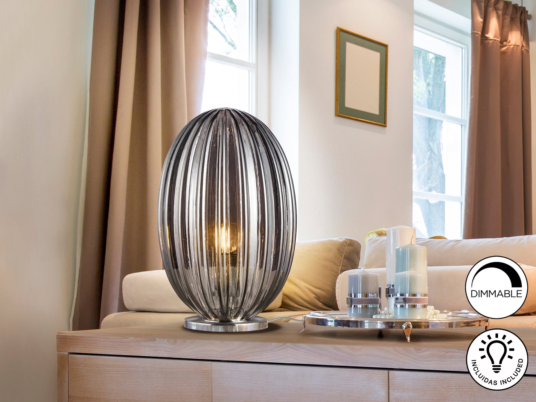 Lámpara Sobremesa Ovila - Schuller - Diseño Moderno | luzguru.com