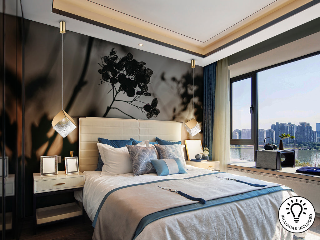 Lámpara Moderna Oro - Schuller Priscila | luzguru.com