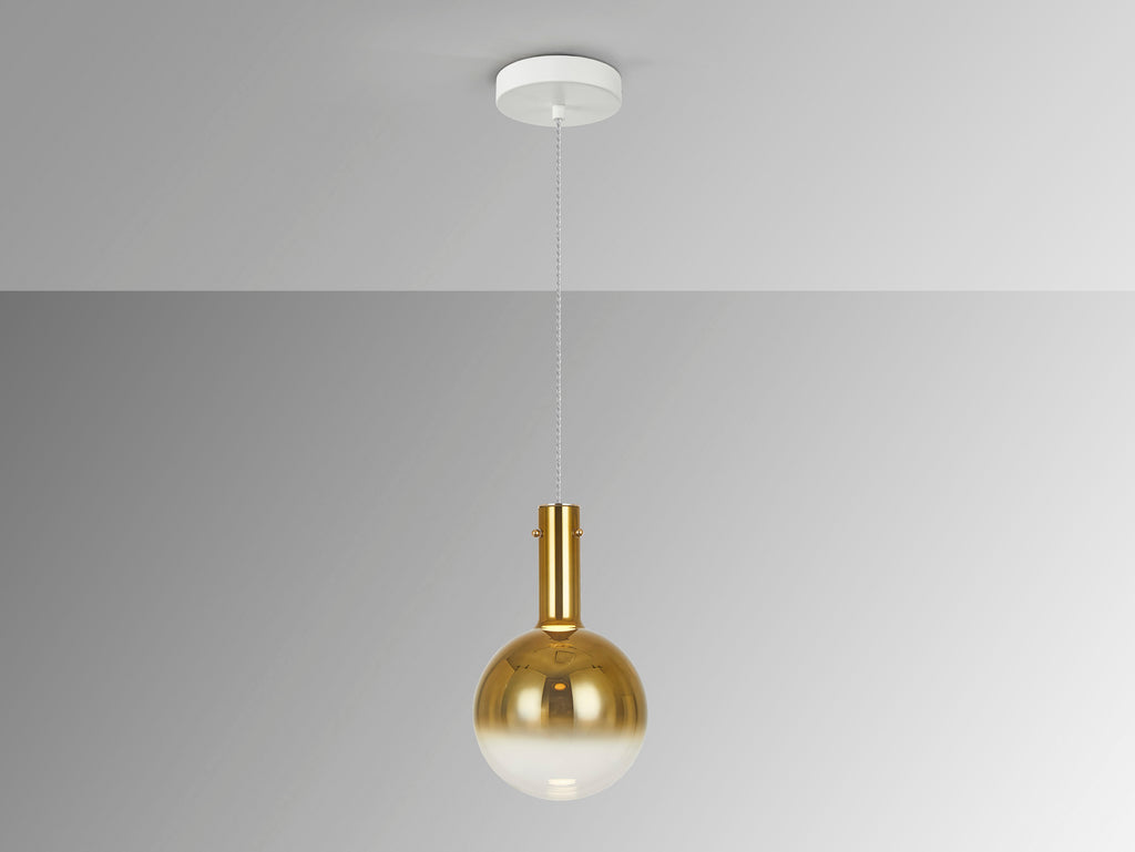 Lámpara Moderna Blanco Oro - Schuller Matices | luzguru.com