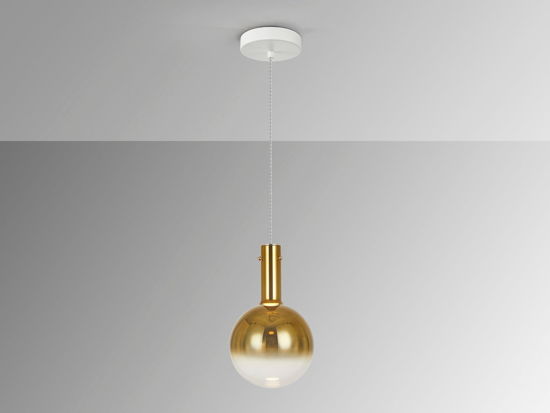 Lámpara Moderna Blanco Oro - Schuller Matices | luzguru.com