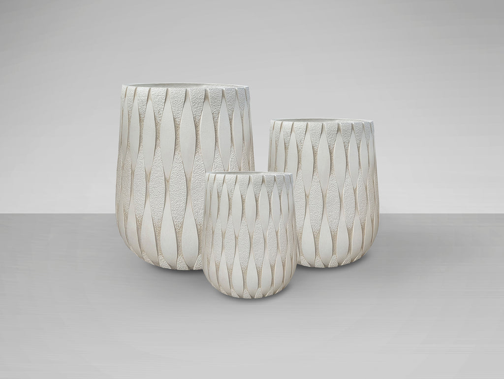 Schuller 459631 - Set 3 Maceteros Jazmín Beige - luzguru.com