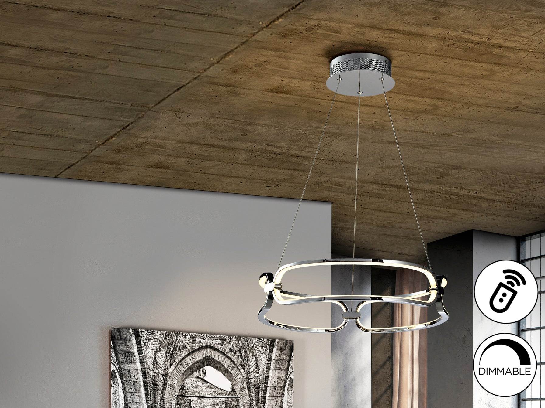 Lámpara de Techo Colette Cromado - Schuller - Iluminación Moderna | luzguru.com