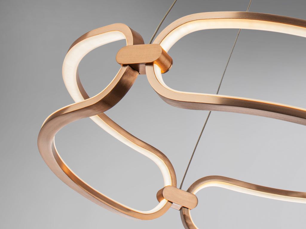 Lámpara LED Colette Oro Rosa - Schuller - Diseño Moderno | luzguru.com