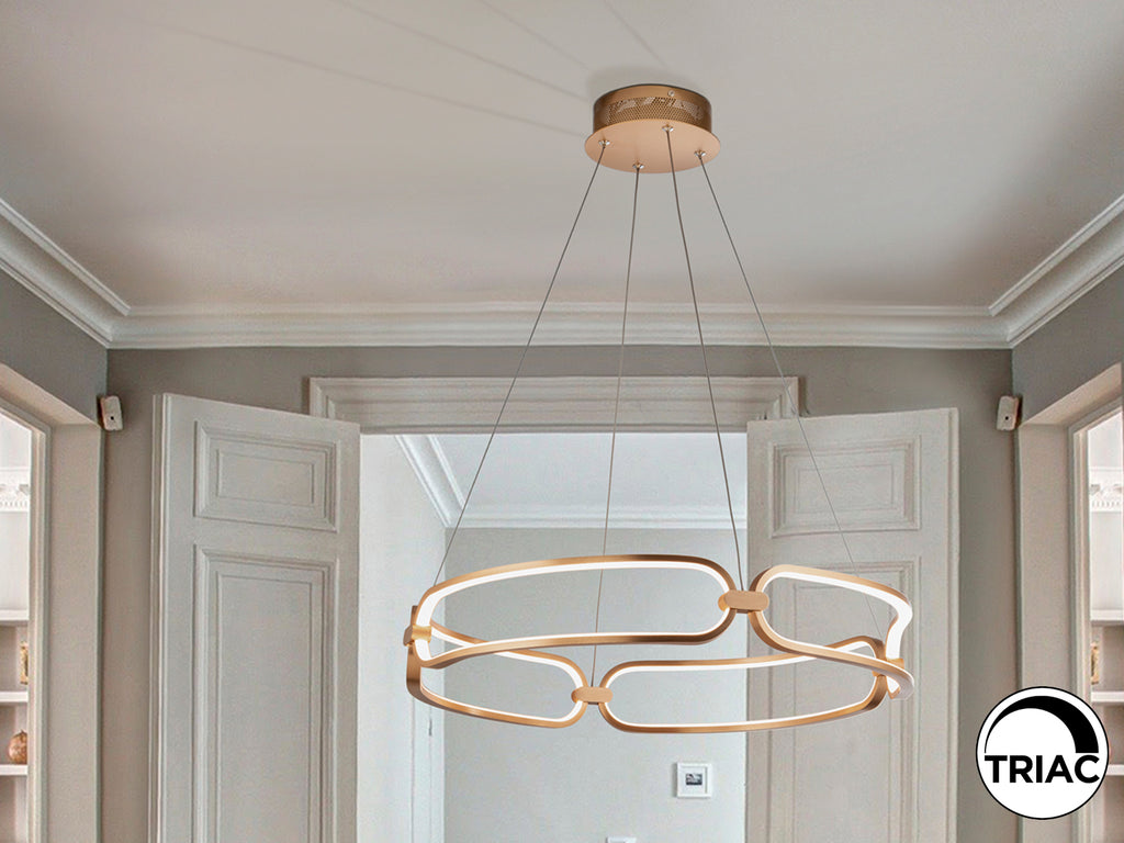 Lámpara LED Colette Oro Rosa - Schuller - Diseño Moderno | luzguru.com