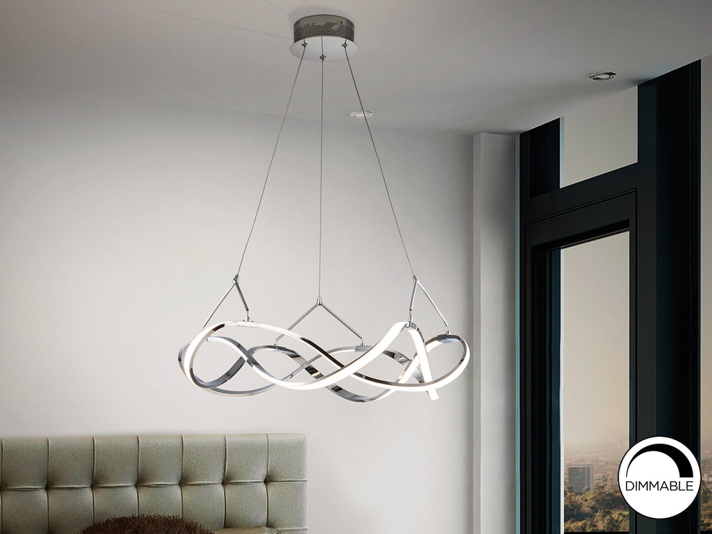 Lámpara LED Moderna Cromo - Schuller Molly | luzguru.com