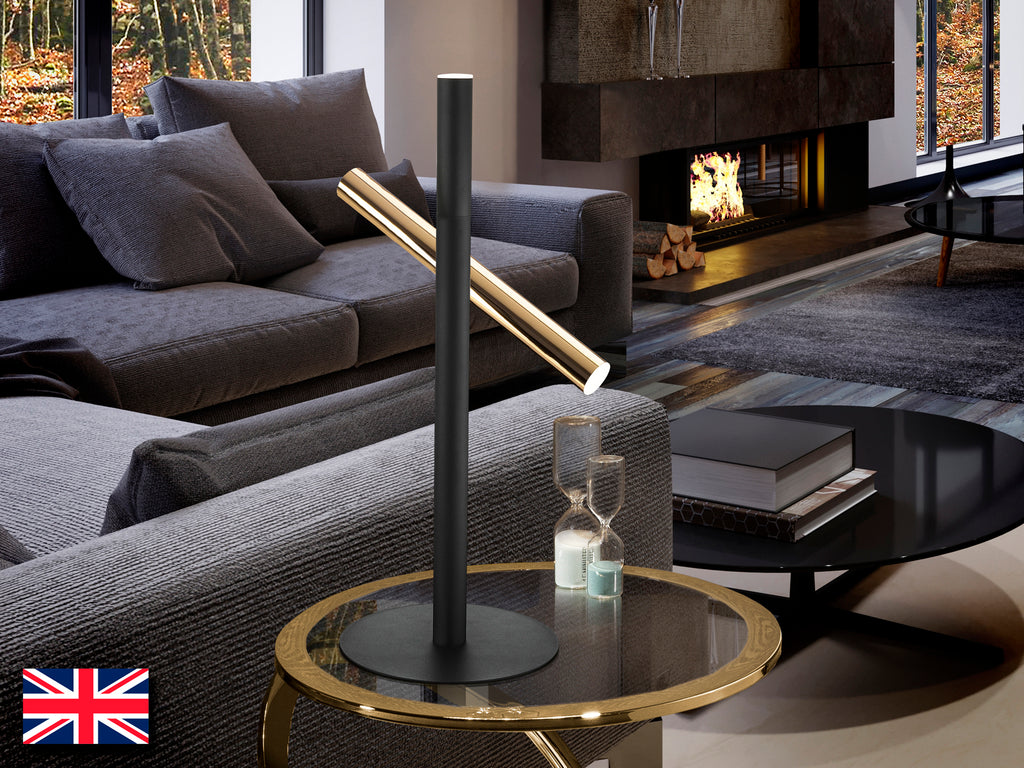 Sobremesa Varas Oro/Negro - Schuller Iluminación Moderna | luzguru.com