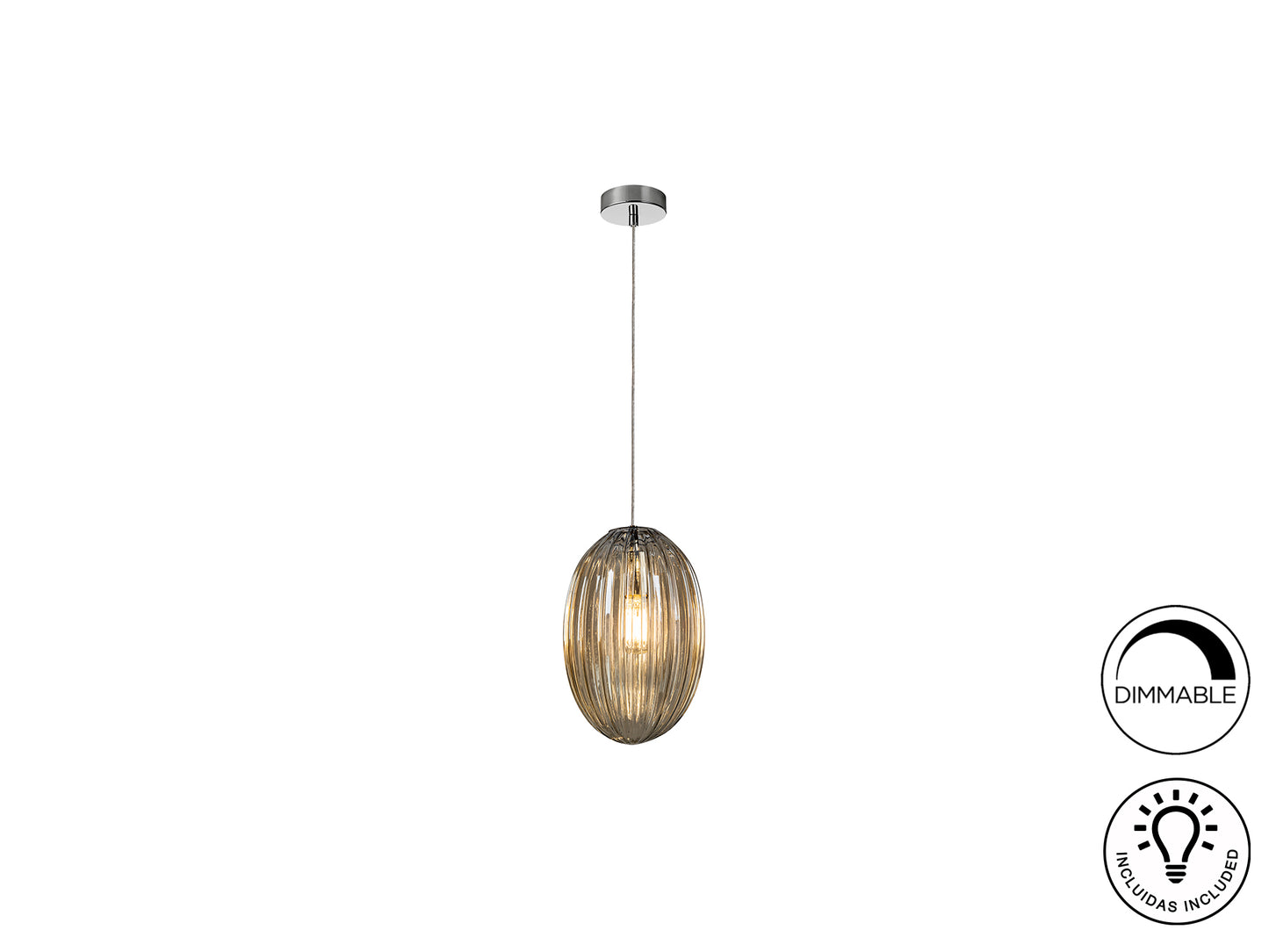 Schuller 752183 - Lámpara Ovila Coñac - luzguru.com