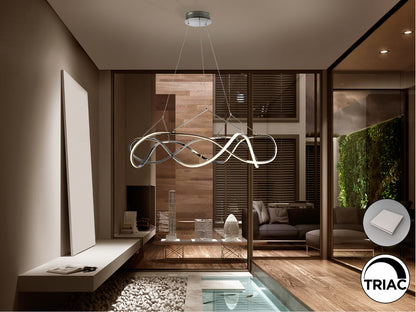 Lámpara LED Cromo Schuller Molly - Diseño Moderno y Regulable | luzguru.com