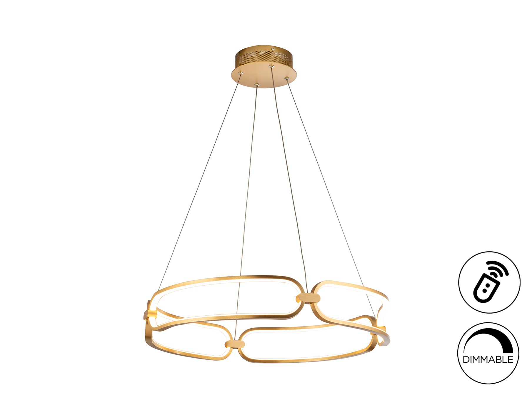 Lámpara de Techo LED Colette Oro Rosa - Schuller | luzguru.com