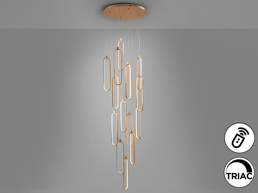 Lámpara de Techo LED Colette Oro Rosa - Schuller | luzguru.com