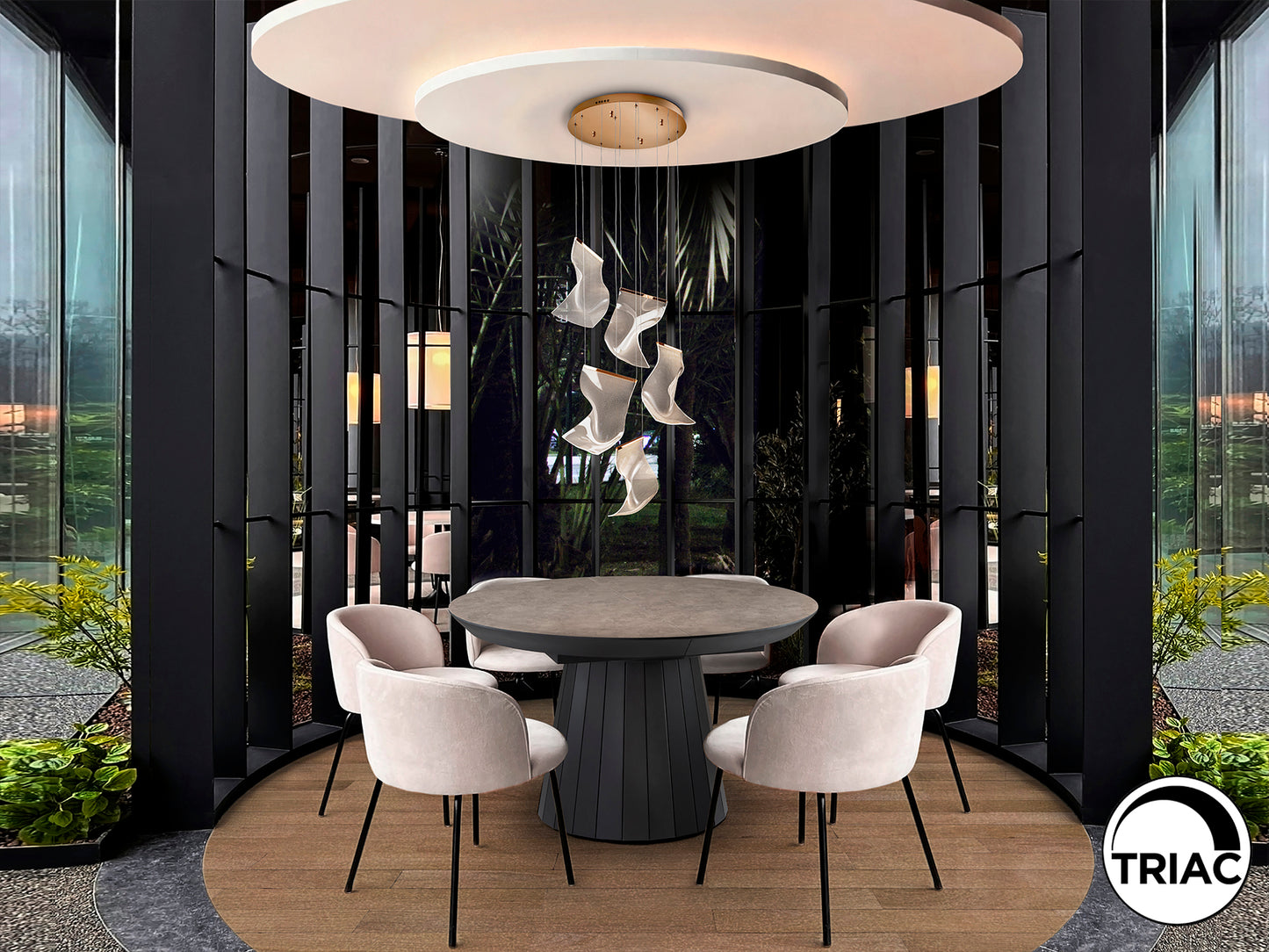 Lámpara Moderna Oro Rosa - Schuller Velos | luzguru.com