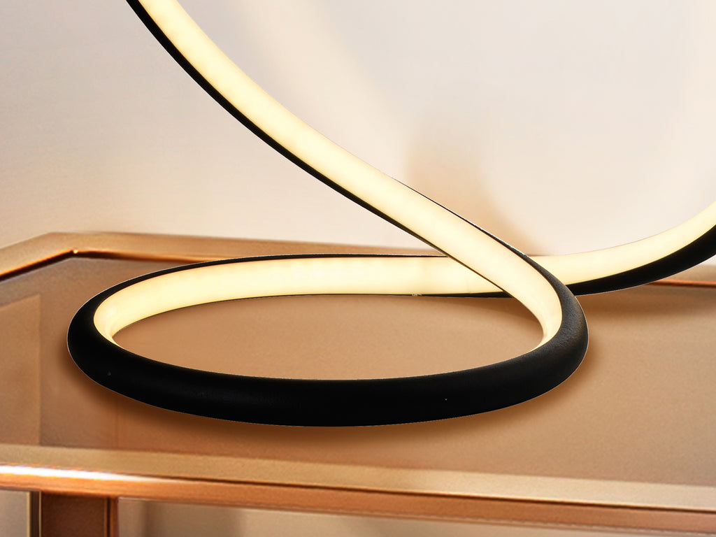 Sobremesa LED Negro Schuller Infinito - Diseño Moderno | luzguru.com