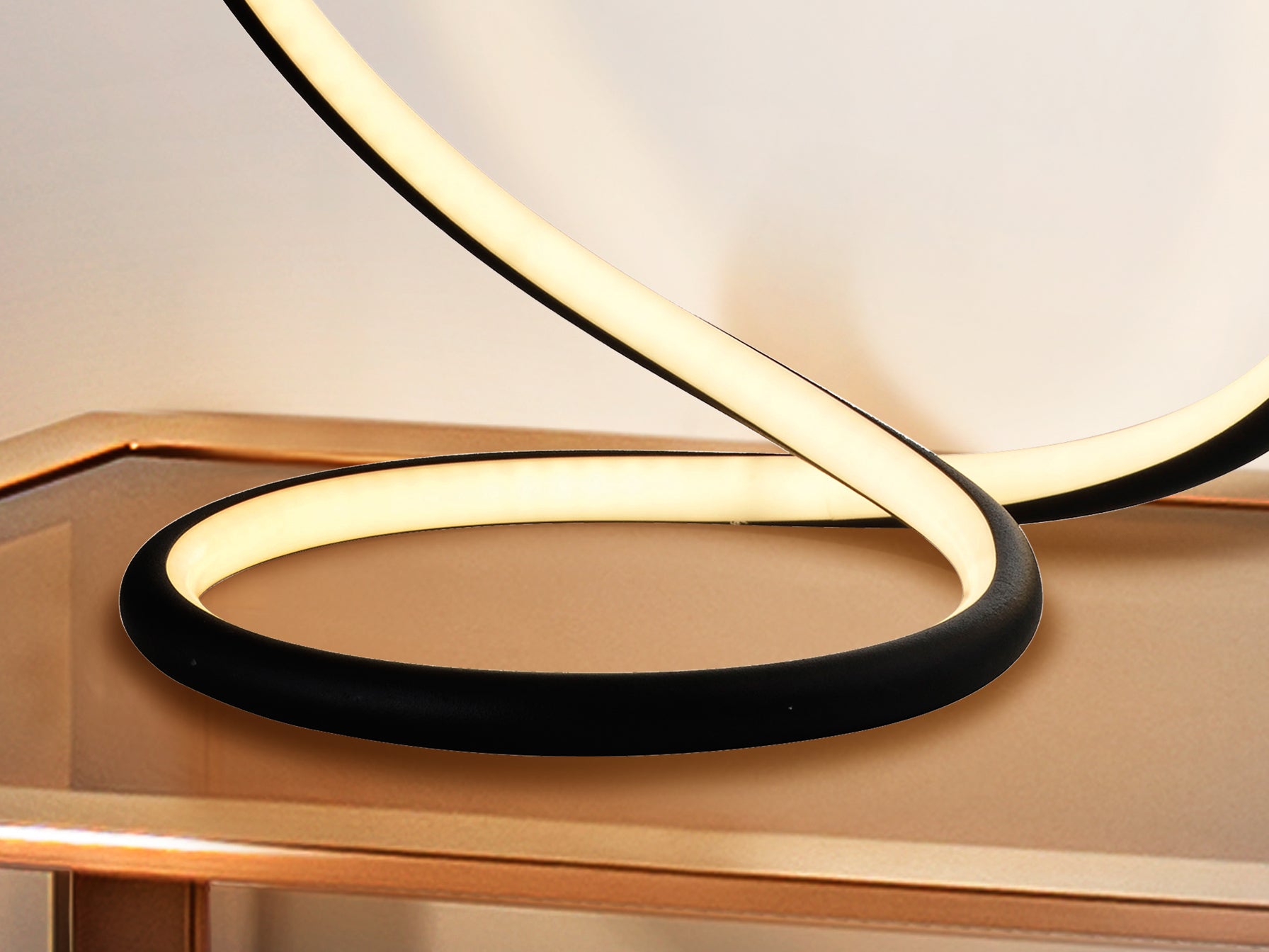 Sobremesa LED Negro Schuller Infinito - Diseño Moderno | luzguru.com