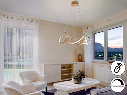 Lámpara LED Moderna Oro Rosa - Schuller Molly | luzguru.com