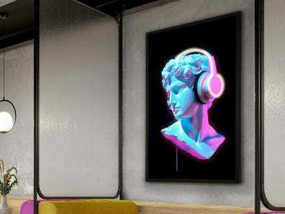 Cuadro LED Busto 80x120cm - Schuller | Iluminación Moderna | luzguru.com