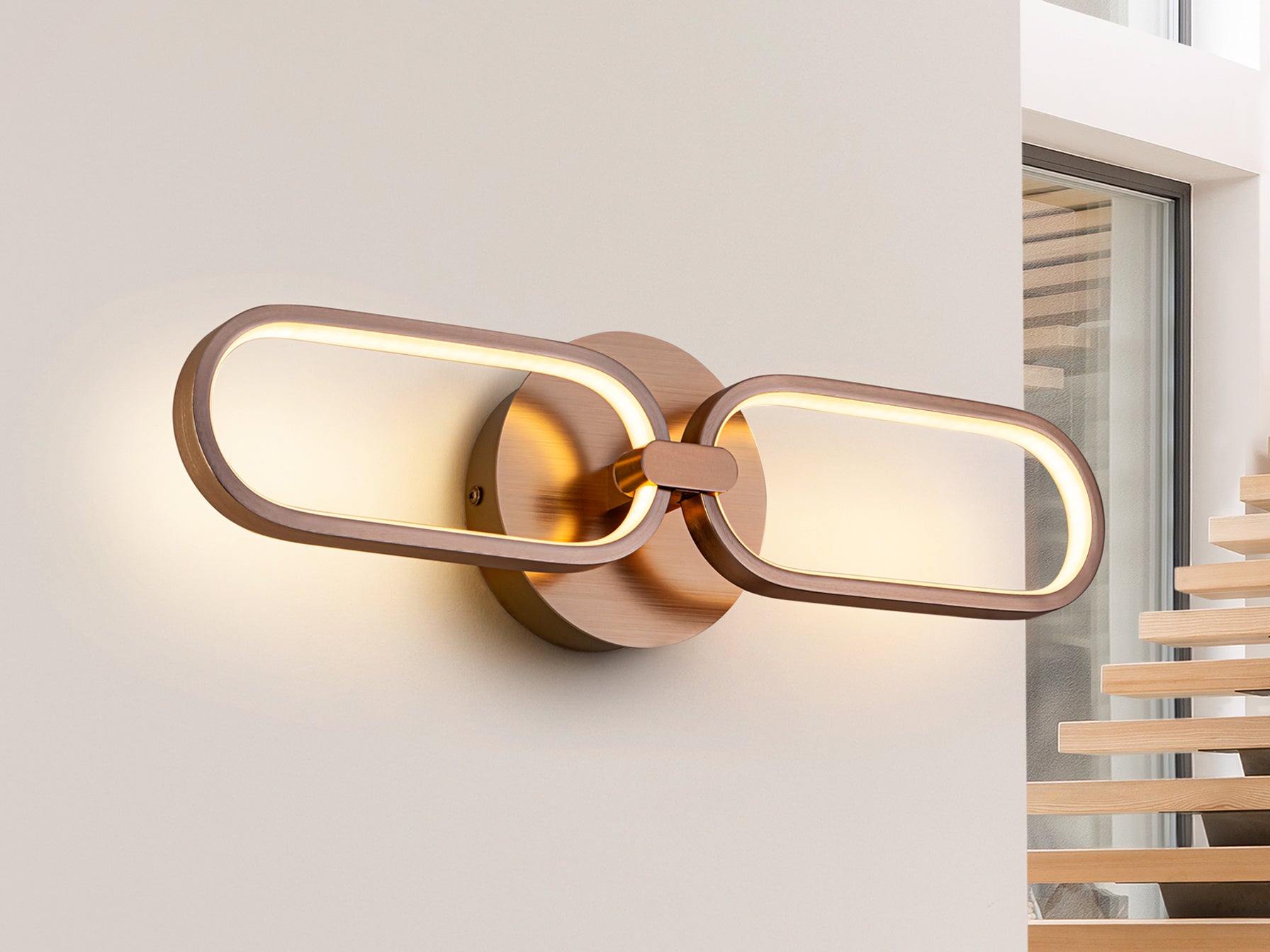 Aplique de Pared LED Colette Oro Rosa - Schuller - luzguru.com