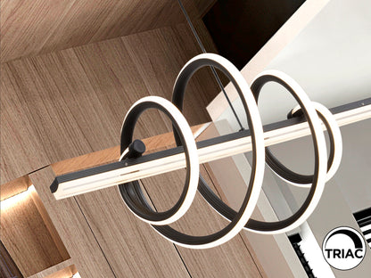 Lámpara Negra Moderna Schuller Tornado - Iluminación de Diseño | luzguru.com