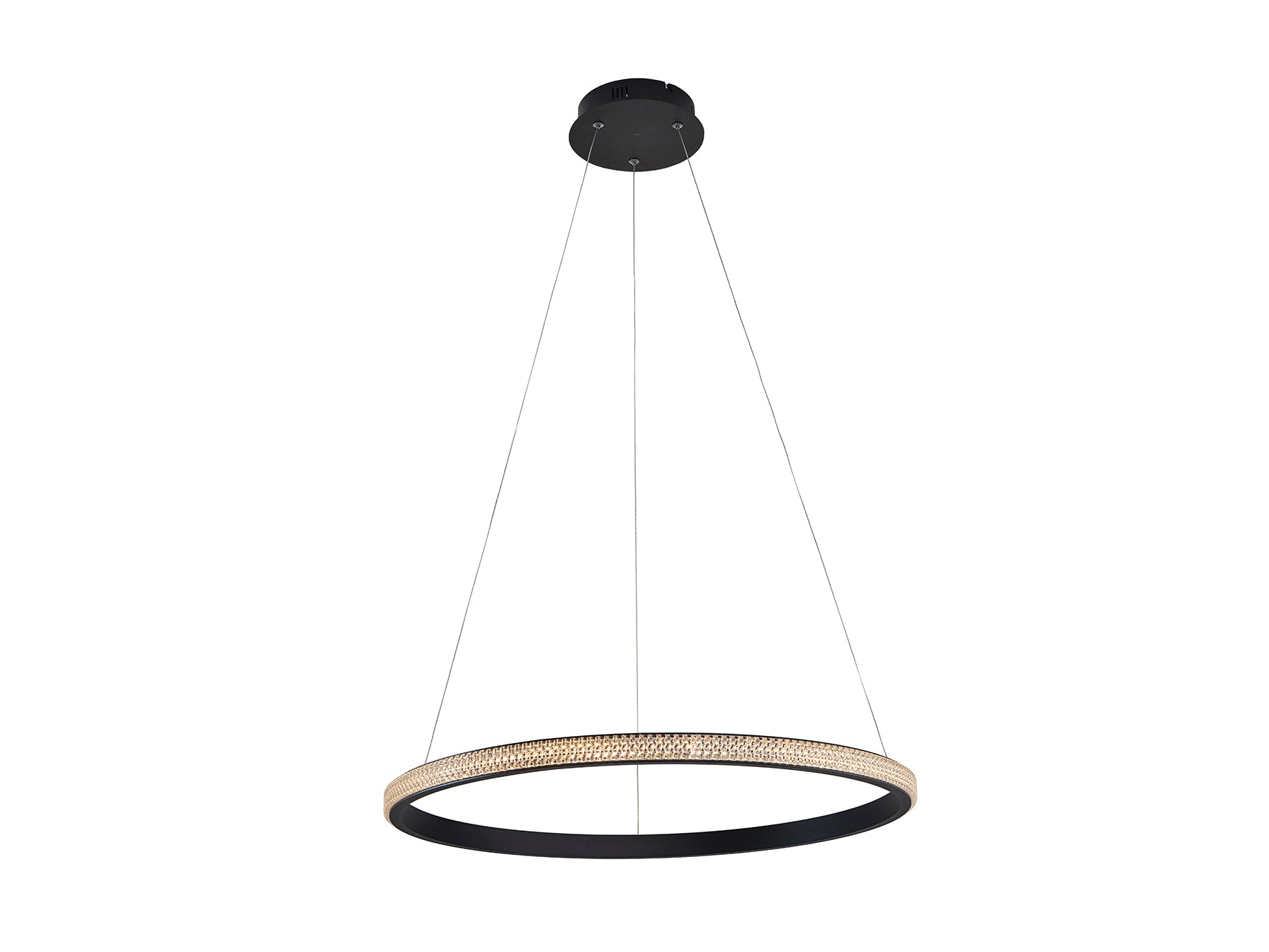 Lámpara Moderna Negra Schuller Ring - Iluminación de Diseño | luzguru.com