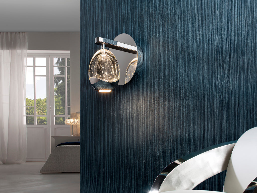 Aplique LED Cromado Schuller Rocío - Diseño Moderno | luzguru.com