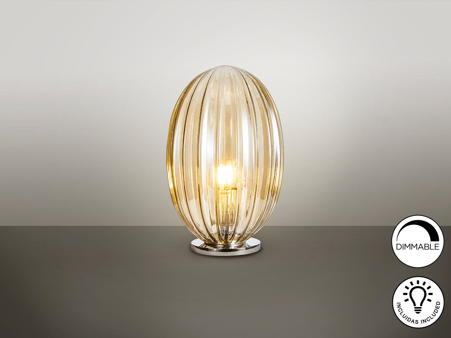 Lámpara Sobremesa Coñac - Schuller Ovila - Calidad Premium | luzguru.com