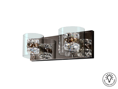 Aplique Pared 2 Luces Cromado - Schuller Flash - Calidad Premium | luzguru.com