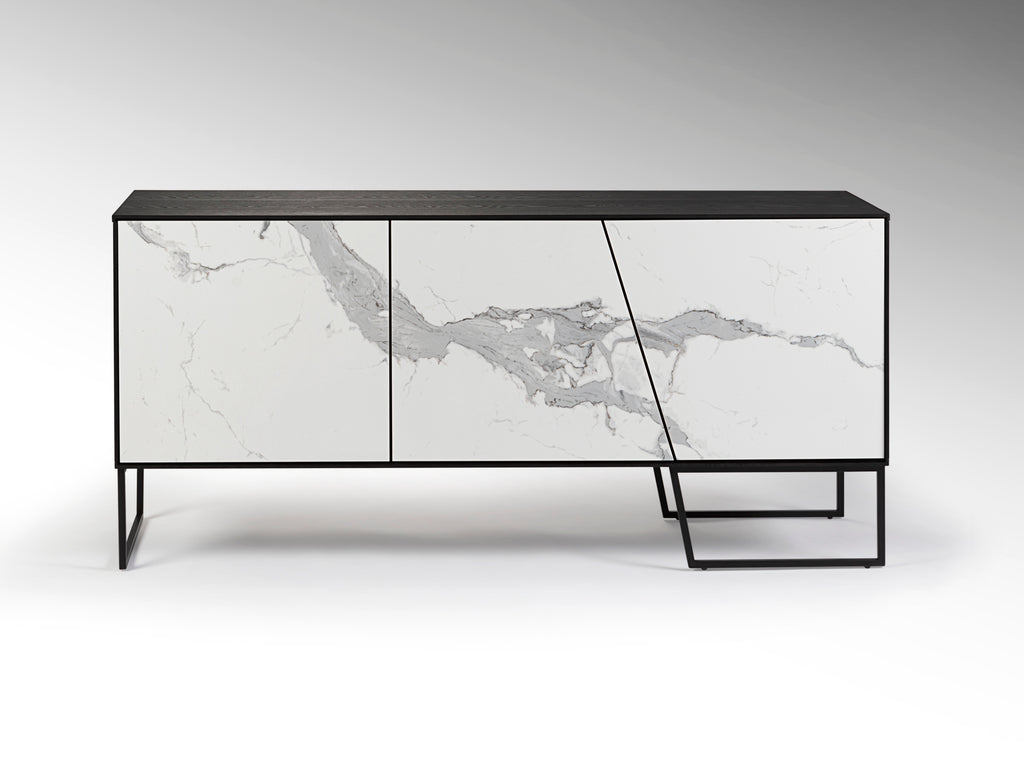 Aparador Moderno Fresno Negro - Schuller Kerala | luzguru.com