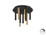 Schuller 374088 - Plafón LED Varas Oro/Negro - 9 Luces - luzguru.com