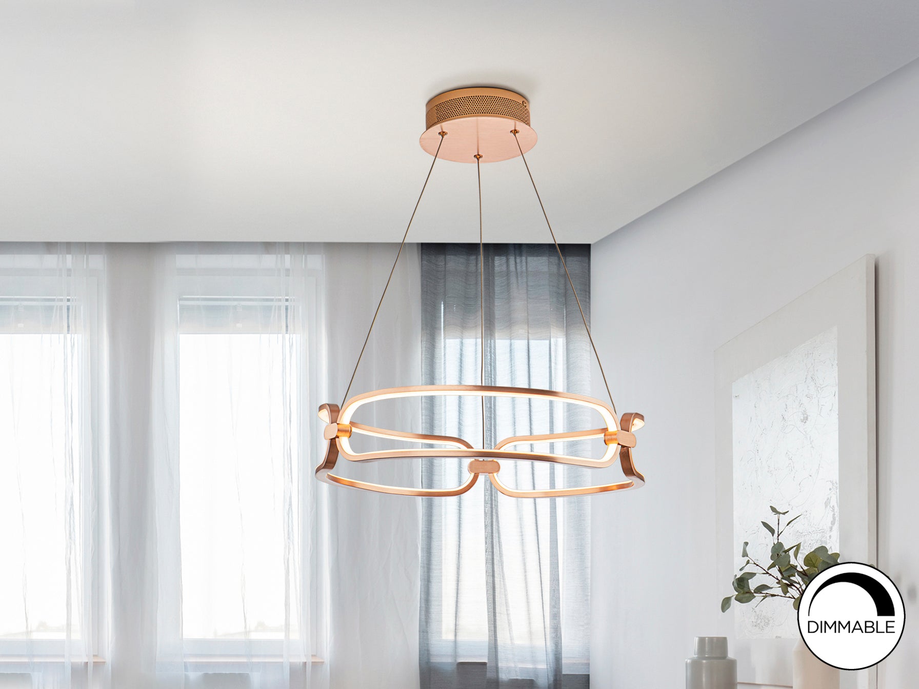 Lámpara LED Schuller Colette - Oro Rosa - Diseño Moderno | luzguru.com