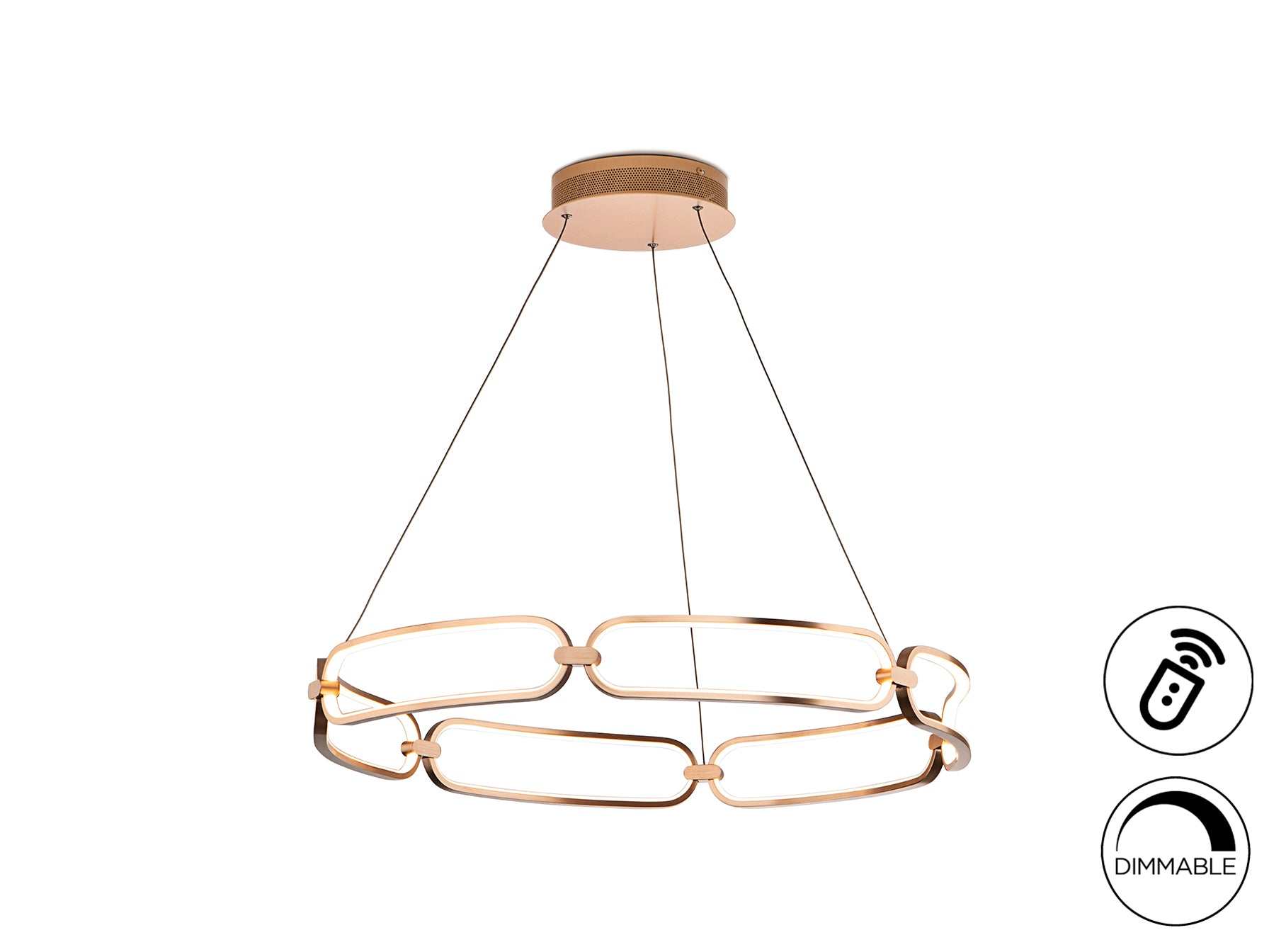 Lámpara LED Colette Oro Rosa - Schuller - Diseño Moderno | luzguru.com