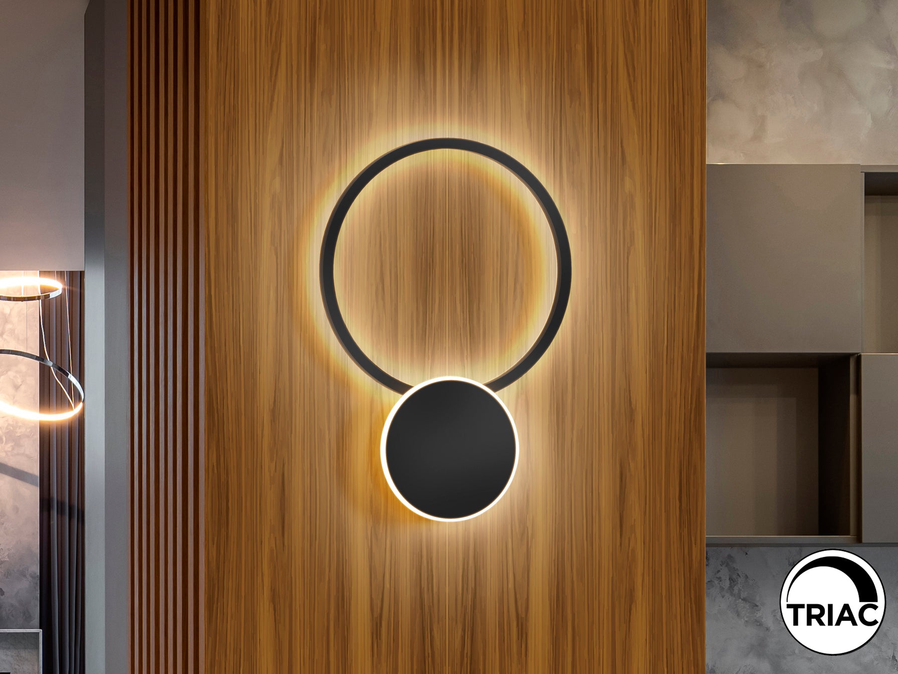 Aplique Negro Moderno Schuller Omnio - Iluminación de Calidad | luzguru.com