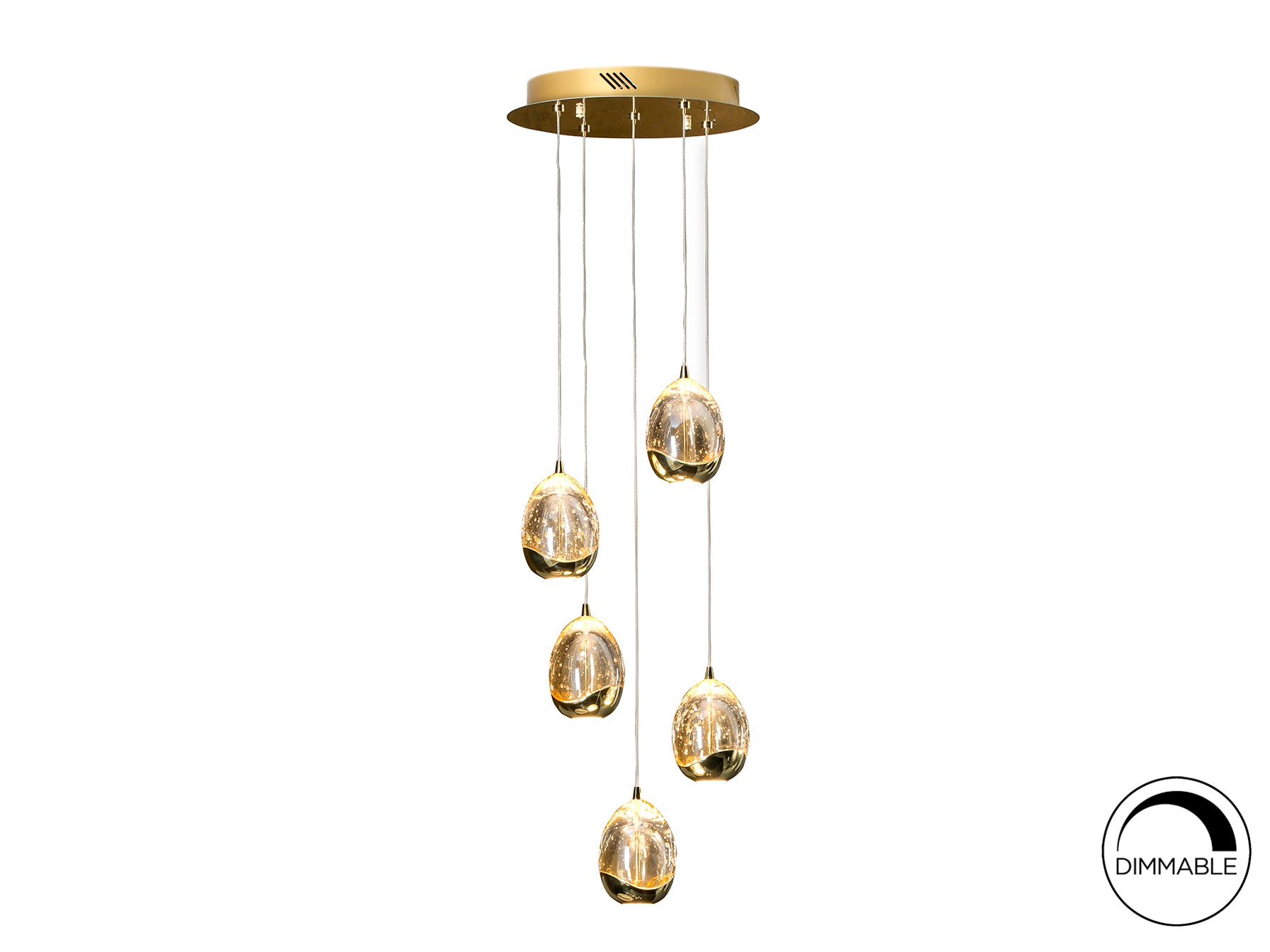 Lámpara de Techo ROCIO Oro - Schuller - Iluminación Elegante | luzguru.com