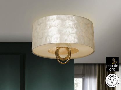 Plafón Techo Oro Ø40cm - Schuller Edén - Iluminación de Lujo | luzguru.com
