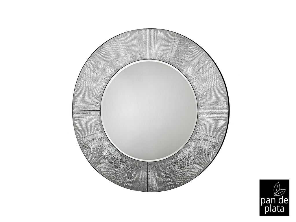 Schuller 593364 - Espejo Redondo Aurora Plata - luzguru.com