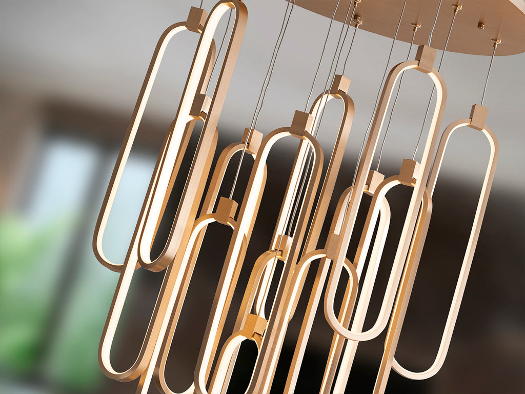 Lámpara de Techo LED Colette Oro Rosa - Schuller | luzguru.com