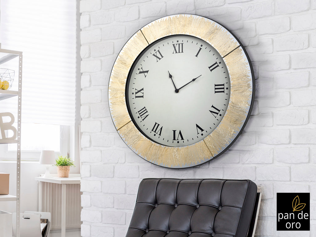 Reloj Pared Aurora Oro Ø60cm - Schuller - Diseño Moderno | luzguru.com