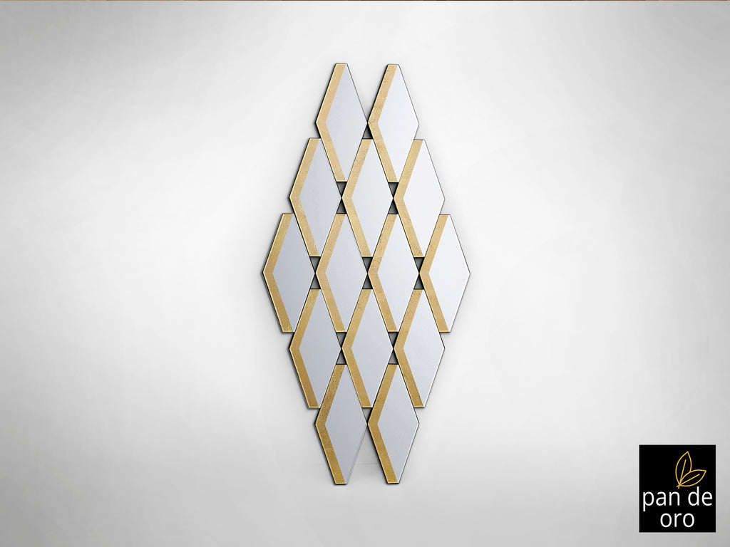 Espejo Romulo Pan de Oro - Schuller - Calidad Premium | luzguru.com